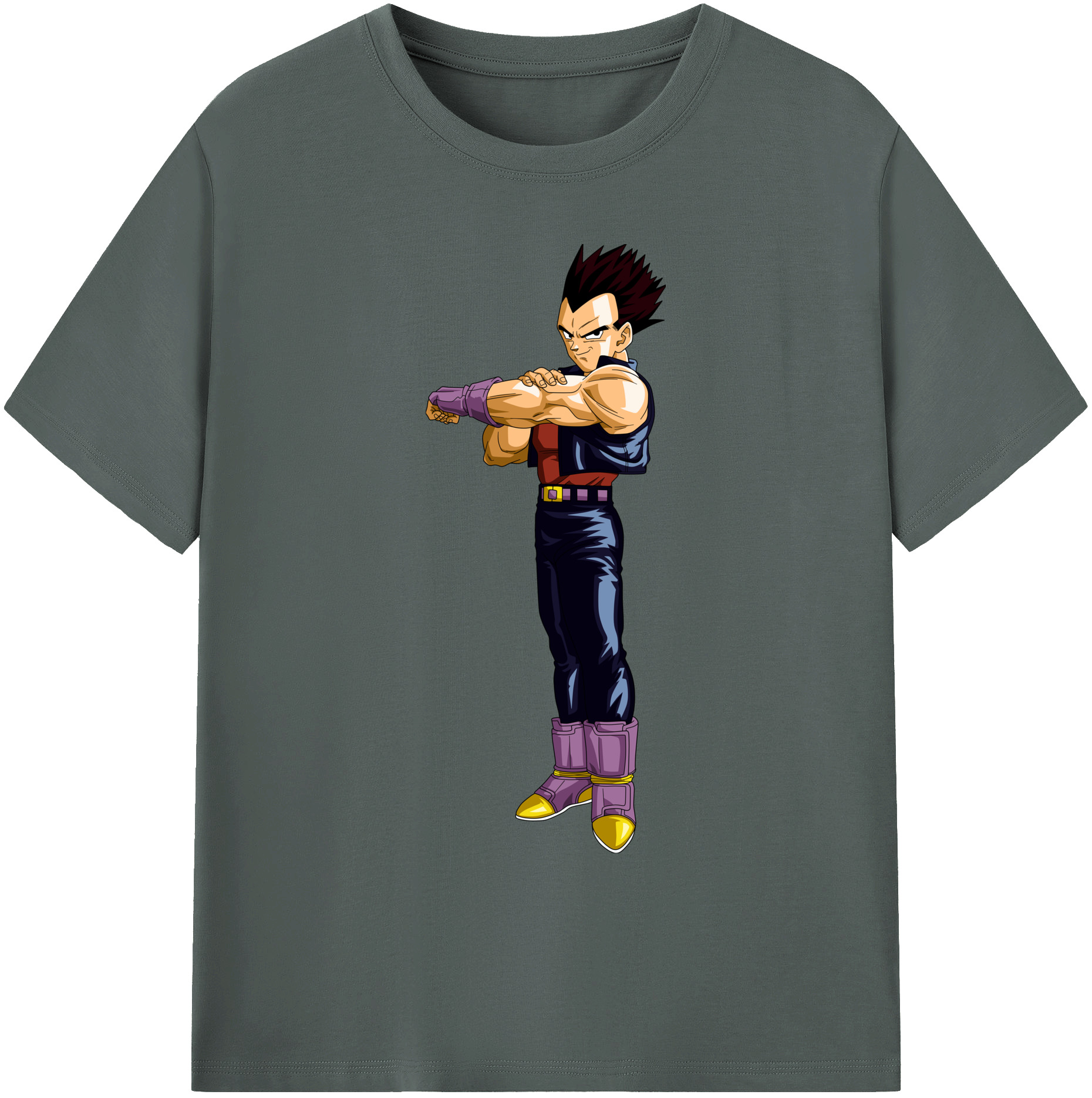 （画像用） ドラゴンボール ベジータ四世（Bejīta Yonsei）DRAGON BALL Vegeta IV 綿100％ メンズ半袖Tシャツ｜肌触りやわらか＆通気性